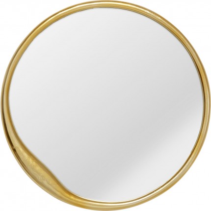 Miroir Tina 61cm rond doré Kare Design