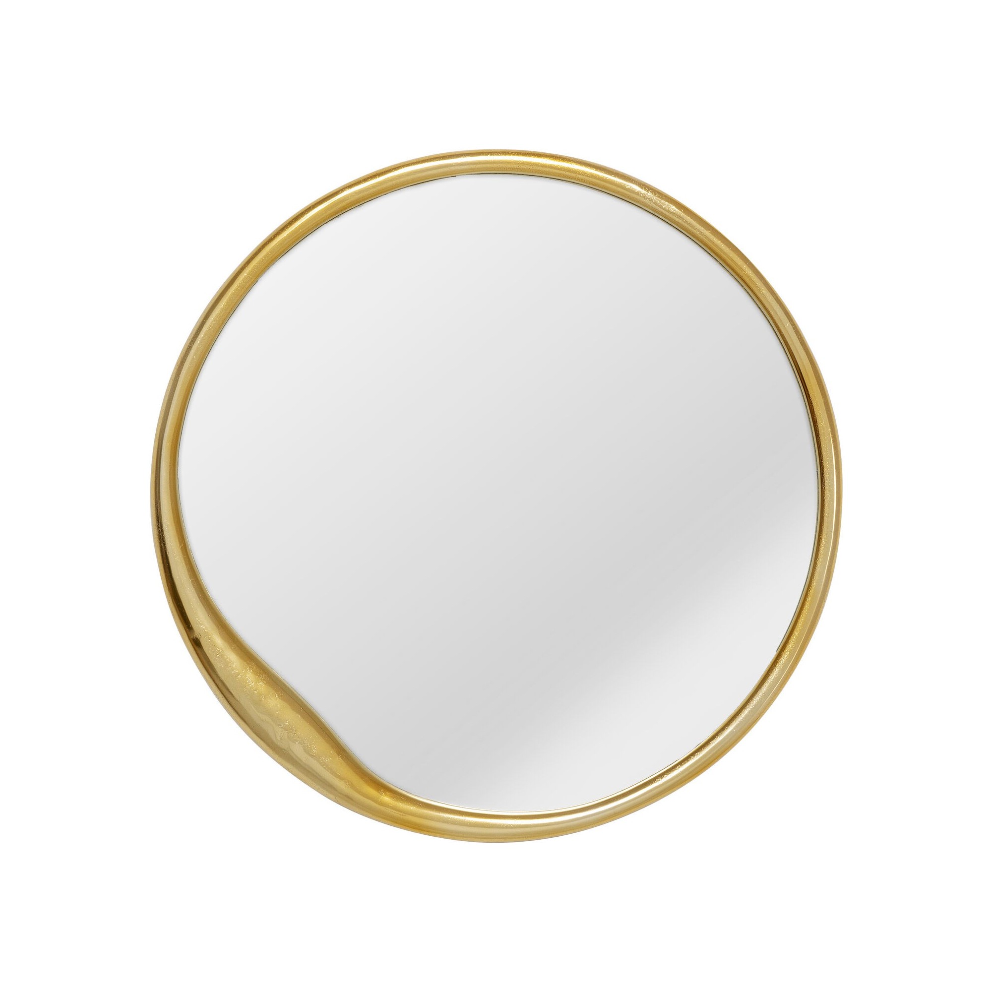 Miroir Tina 61cm rond doré Kare Design