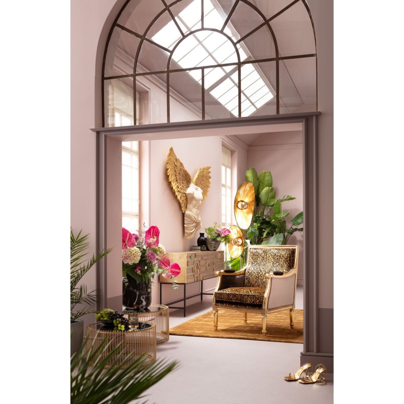 Déco murale buste femme ailes dorées 208x136cm Kare Design