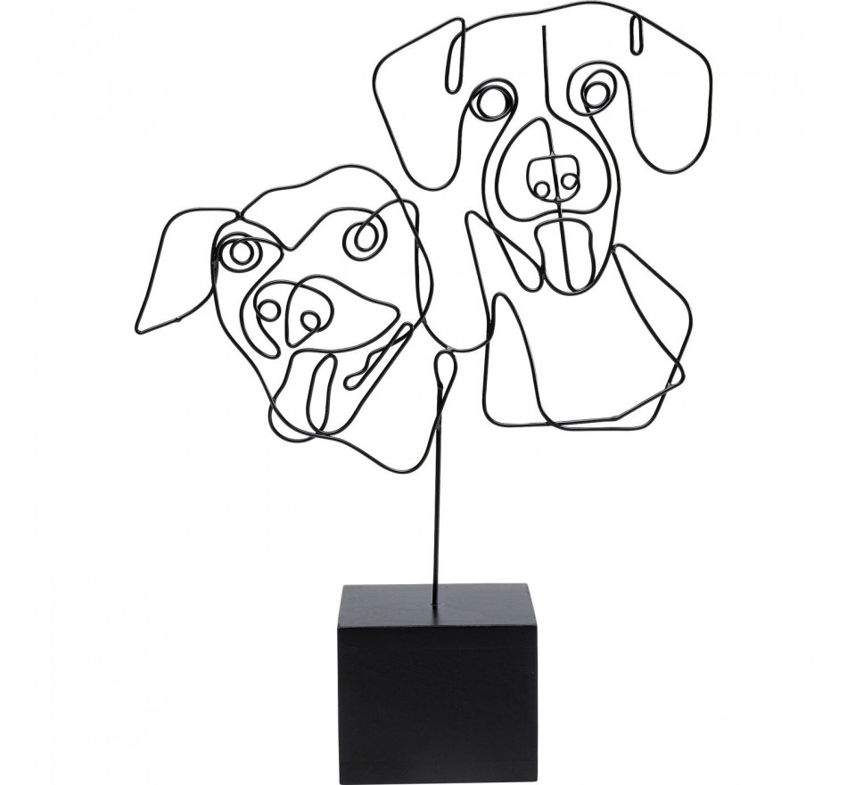 Déco Wire visages chiens Kare Design