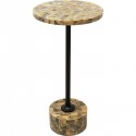 Table d'appoint Domero Mosaic marron 25cm Kare Design
