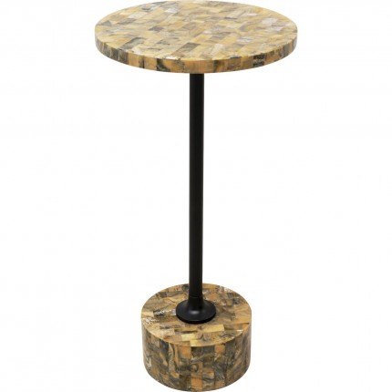 Table d'appoint Domero Mosaic 25cm marron Kare Design