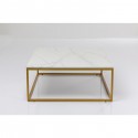 Table basse Key West dorée 90x90cm Kare Design