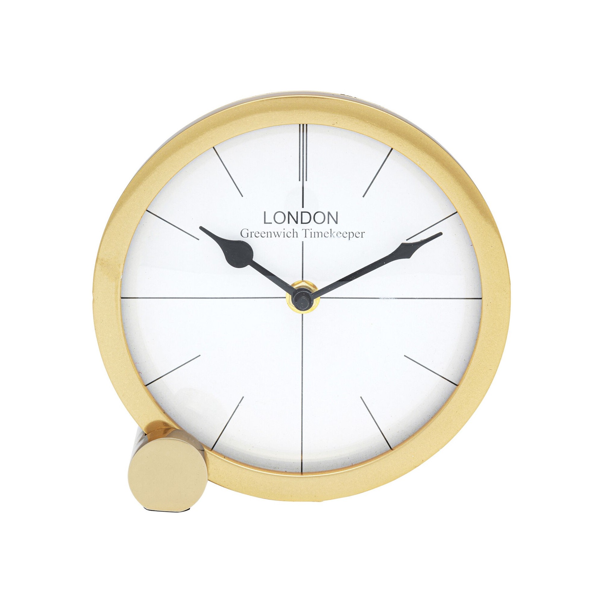 Horloge de table Circle dorée 17cm Kare Design
