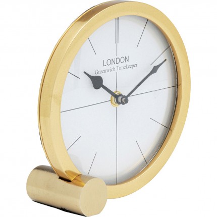 Horloge de table Circle dorée 17cm Kare Design