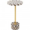 Table d'appoint Domero Star 25cm marron et blanche Kare Design