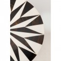 Table d'appoint Domero Star marron et blanche 25cm Kare Design