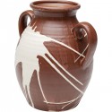 Vase Mara marron et blanc Kare Design