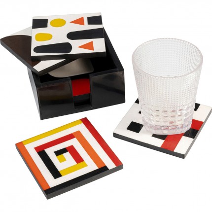Dessous de verre Artistic set de 6 Kare Design