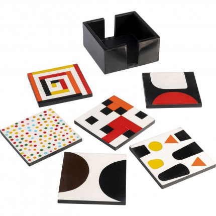 Dessous de verre Artistic set de 6 Kare Design