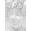  Vase femme fruits blanc 37cm Kare Design