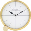Horloge de table Circle dorée 21cm Kare Design