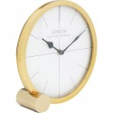 Horloge de table Circle dorée 21cm Kare Design
