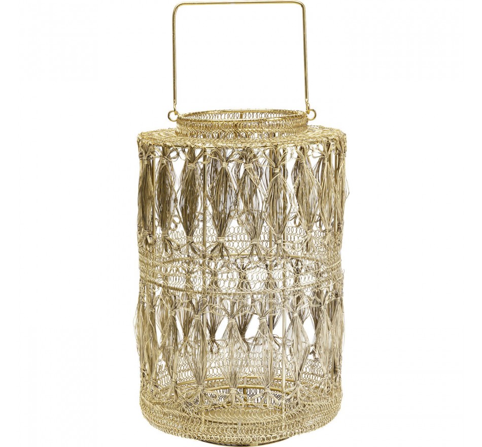 Lanterne Hayat dorée 37cm Kare Design
