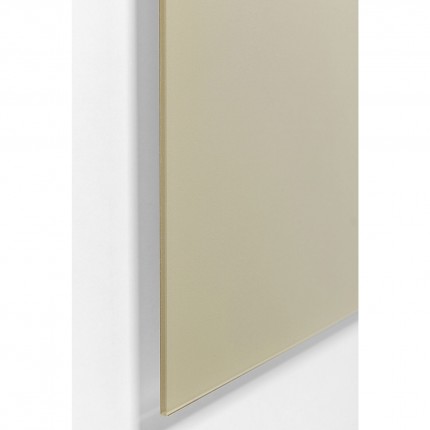 Tableau en verre femme fleurs 100x100cm beige Kare Design
