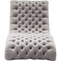 Chaise longue Chouchou velours argenté Kare Design