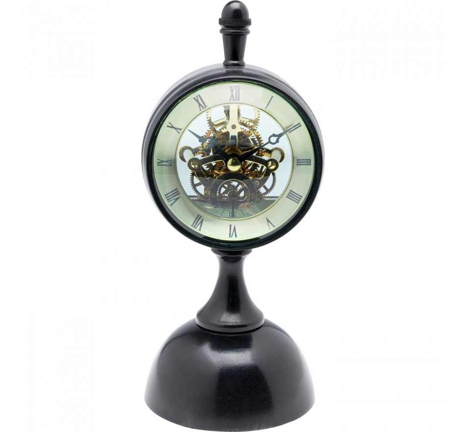 Horloge de table Maritim noire Kare Design