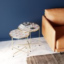 Tables d'appoint Priya blanches set de 2 Kare Design
