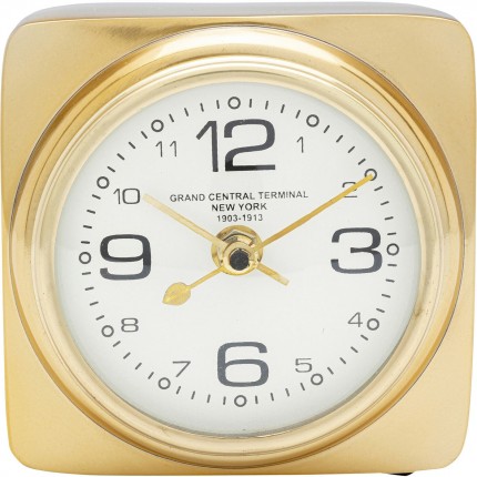 Horloge de table Time Out dorée Kare Design