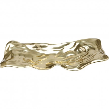 Coupe Jade dorée 48x22cm Kare Design