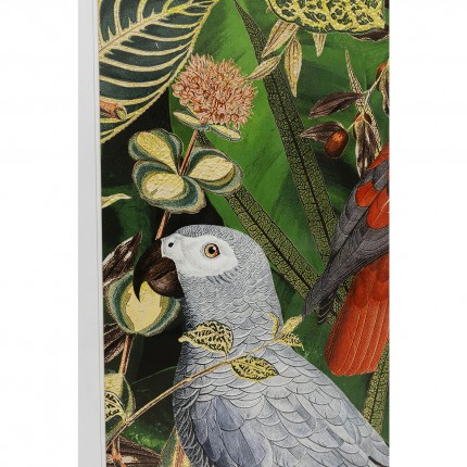 Affiche encadrée oiseaux et feuilles 80x100cm Kare Design