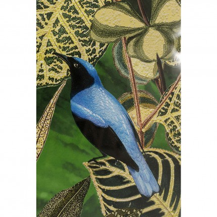 Affiche encadrée oiseaux et feuilles 80x100cm Kare Design