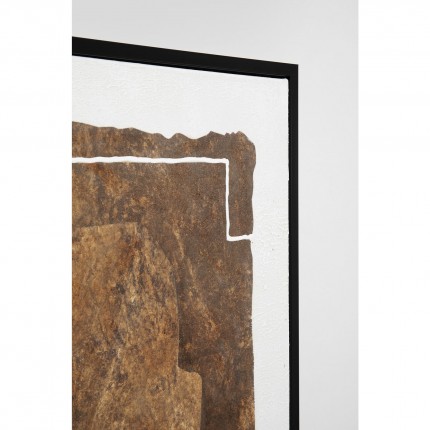 Peinture Essence Geo marron 60x120cm Kare Design