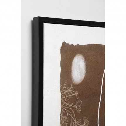 Peinture Essence Lines marron 60x120cm Kare Design