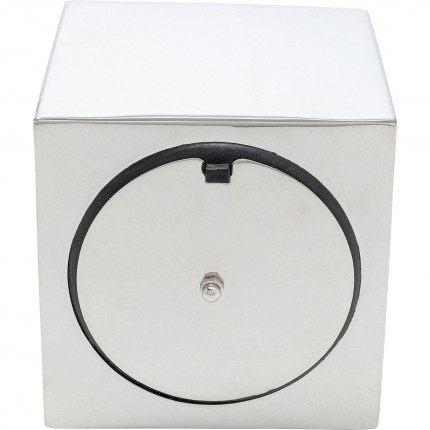 Horloge de table Alain argentée Kare Design