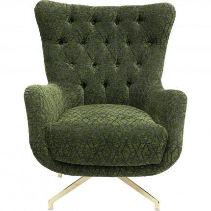 Fauteuil pivotant Bellini vert Kare Design