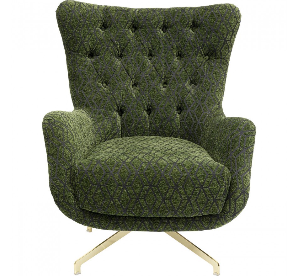 Fauteuil pivotant Bellini vert Kare Design