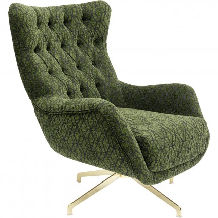 Fauteuil pivotant Bellini vert Kare Design