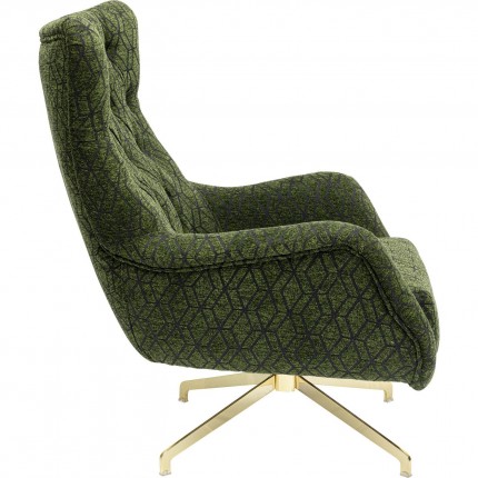 Fauteuil pivotant Bellini vert Kare Design