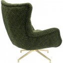 Fauteuil pivotant Bellini vert Kare Design