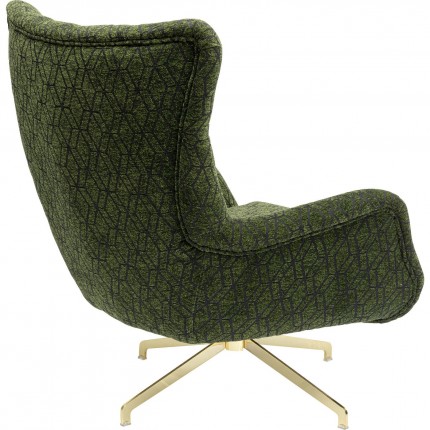 Fauteuil pivotant Bellini vert Kare Design