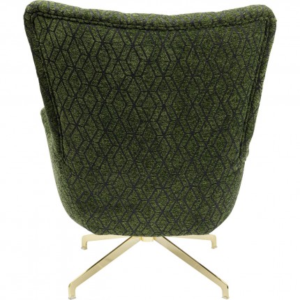 Fauteuil pivotant Bellini vert Kare Design