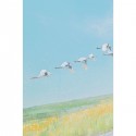 Peinture oiseaux en vol 120x120cm Kare Design