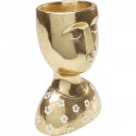 Vase buste doré fleurs Kare Design