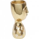 Vase buste doré fleurs Kare Design
