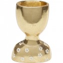 Vase buste doré fleurs Kare Design