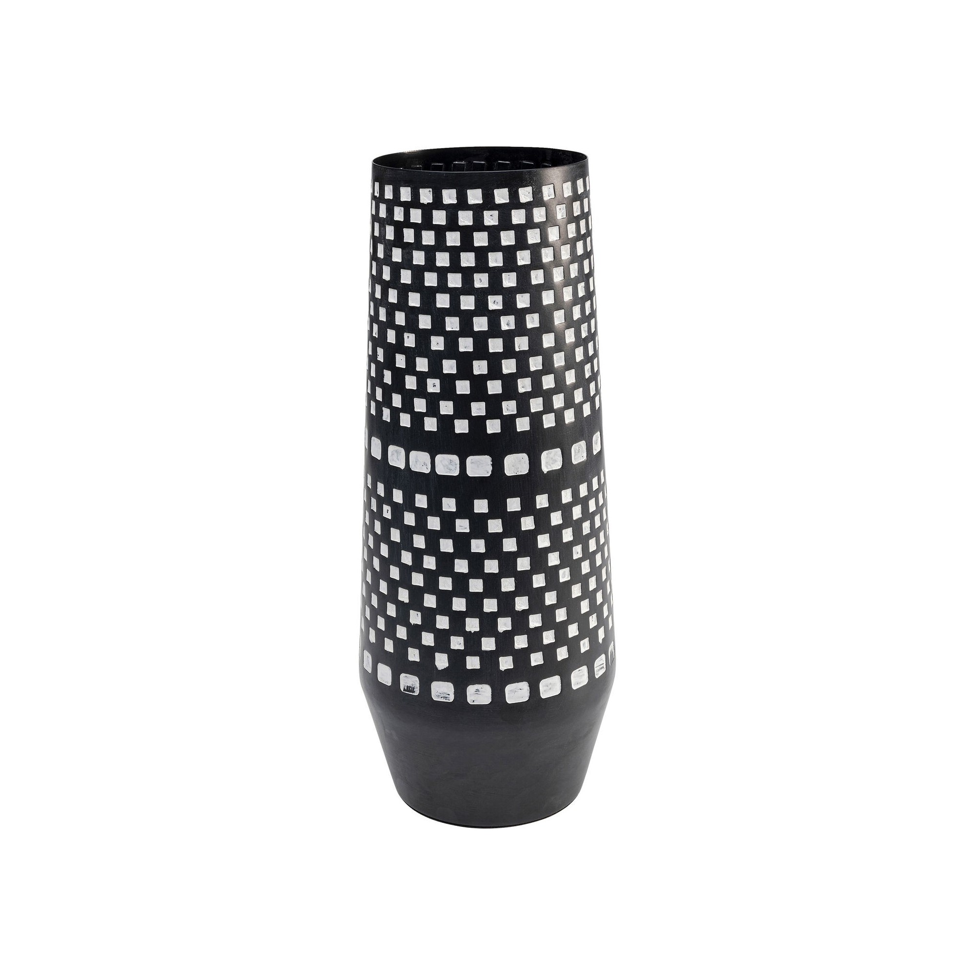 Vase Squares noir et blanc 40cm Kare Design