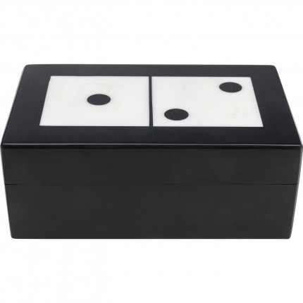 Jeu de dominos noirs et blancs coffret Kare Design