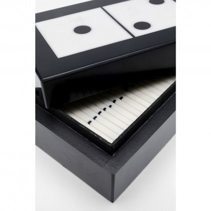 Jeu de dominos noirs et blancs coffret Kare Design