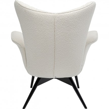 Fauteuil Tudor Boucle crème Kare Design