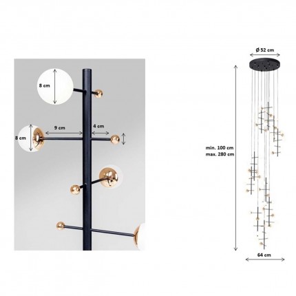 Suspension Trapez 280cm Kare Design