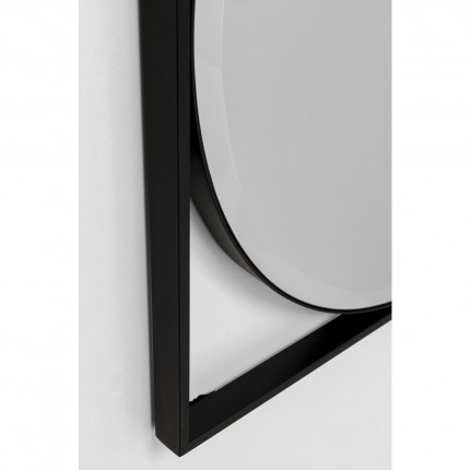 Miroir Miro 88x88cm noir Kare Design