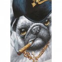 Peinture chien Hip Hop 70x100cm Kare Design