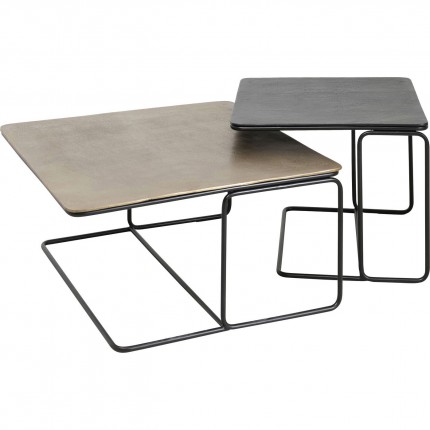 Tables basses Diego set de 2 Kare Design