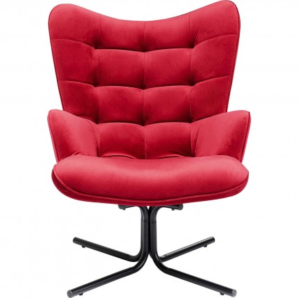 Swivel Armchair Oscar Velvet Red Kare Design Swivel Armchair Oscar Velvet Red Kare Design