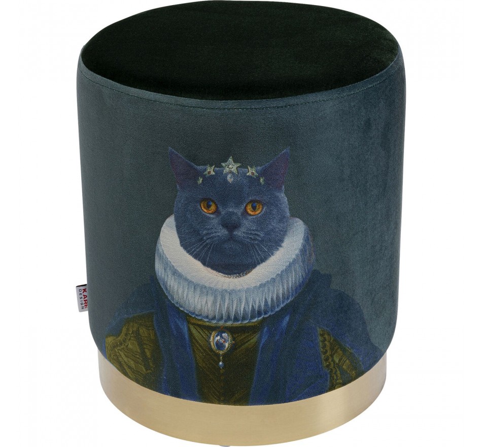 Tabouret Cherry monsieur chat laiton Kare Design